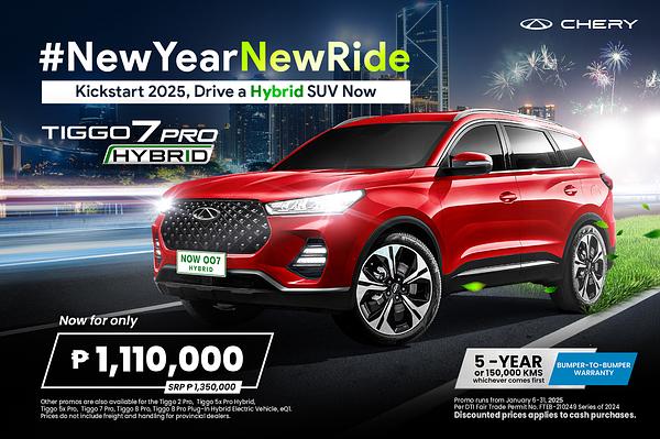 New Year, New Ride: Chery Auto Ph Offers Huge Savings to Welcome the New Year
