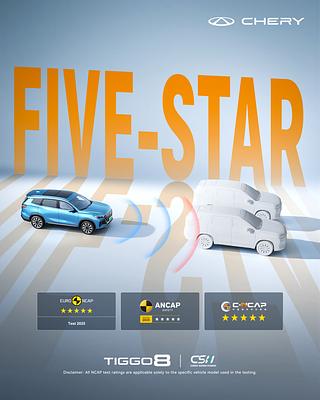 Chery Hits 2.8M Global Sales in 2025, Tiggo rEV Earns 5-Star ANCAP & Euro NCAP Safety Ratings